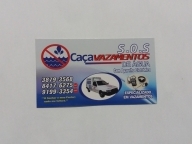 SOS CAÇA VAZAMENTOS DE ÁGUA